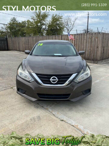 2016 Nissan Altima for sale at STYL MOTORS in Pasadena TX