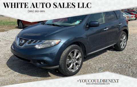 2012 Nissan Murano for sale at WHITE AUTO SALES LLC in Houma LA