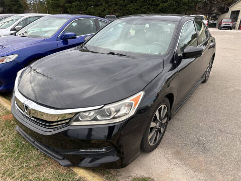2017 Honda Accord for sale at Pinnacle Acceptance Corp. in Franklinton NC