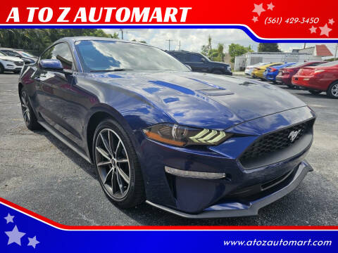 2019 Ford Mustang for sale at A TO Z  AUTOMART - A TO Z AUTOMART in West Palm Beach FL