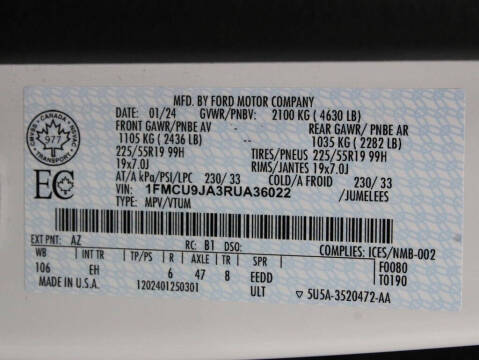 2024 Ford Escape Platinum