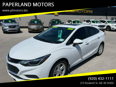 2017 Chevrolet Cruze for sale at PAPERLAND MOTORS in Green Bay WI