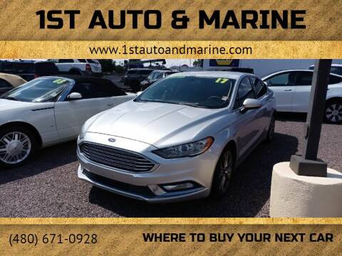 2017 Ford Fusion Hybrid for sale at 1ST AUTO & MARINE in Apache Junction AZ