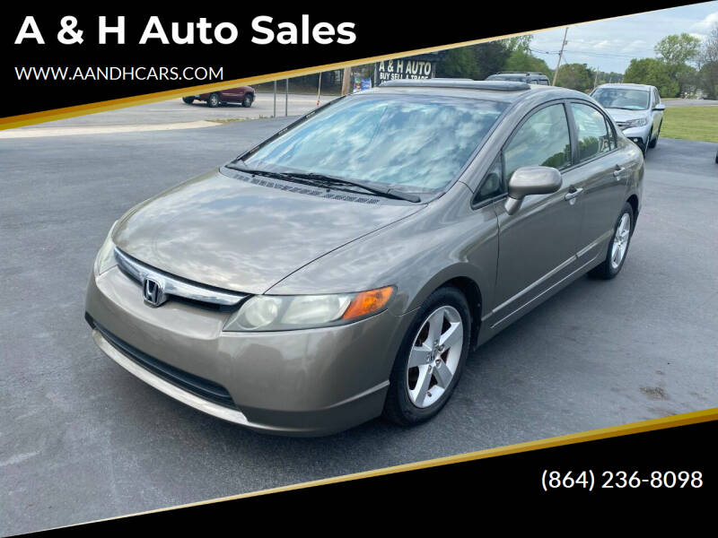 2008 Honda Civic for sale at A & H Auto Sales in Greenville SC