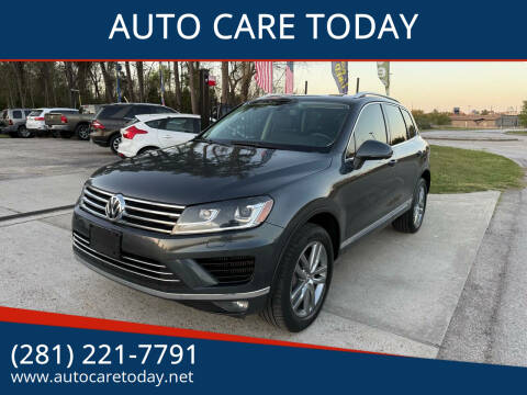 2015 Volkswagen Touareg for sale at AUTO CARE TODAY in Spring TX