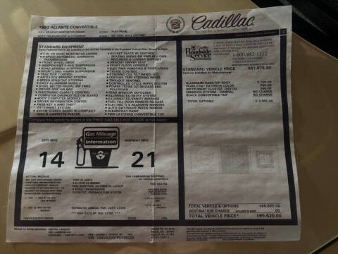 1993 Cadillac Allante