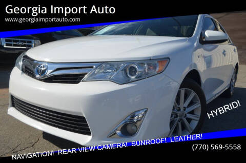 2012 Toyota Camry Hybrid for sale at Georgia Import Auto in Alpharetta GA