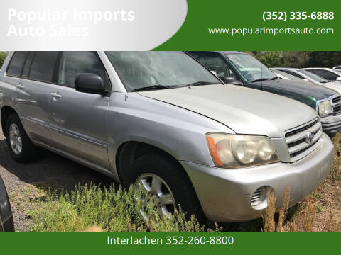 2003 Toyota Highlander for sale at Popular Imports Auto Sales - Popular Imports-InterLachen in Interlachehen FL
