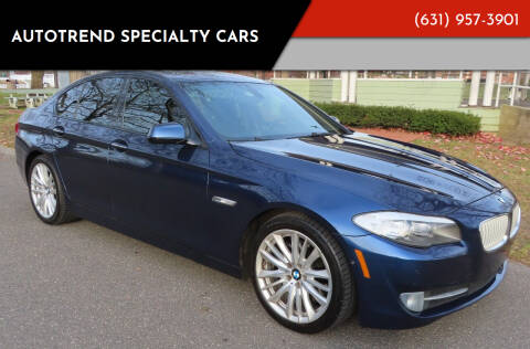 2012 BMW 5 Series for sale at Autotrend Specialty Cars in Lindenhurst NY