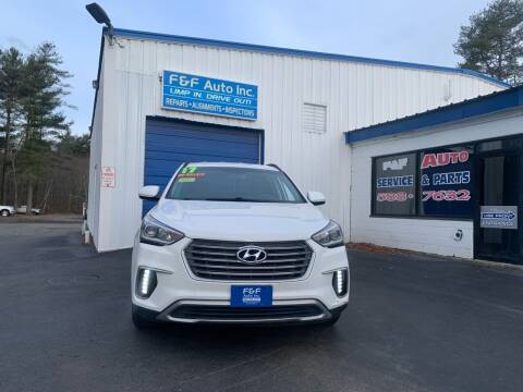 2017 Hyundai Santa Fe for sale at F&F Auto Inc. in West Bridgewater MA