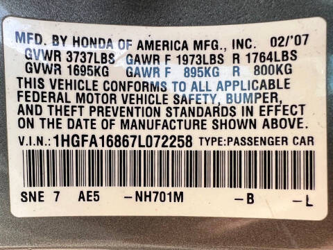 2007 Honda Civic EX w/Navi