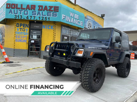 2004 Jeep Wrangler for sale at Dollar Daze Auto Sales Inc in Detroit MI
