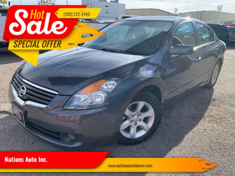 2009 Nissan Altima for sale at Nations Auto Inc. in Denver CO