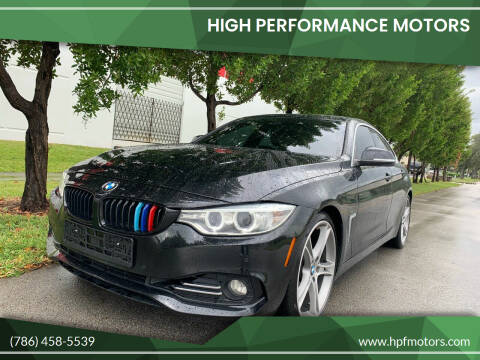 2017 BMW 4 Series for sale at HIGH PERFORMANCE MOTORS in Hollywood FL