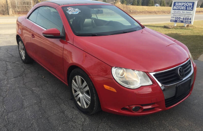 2009 Volkswagen Eos for sale at SIMPSON MOTORS in Youngstown OH