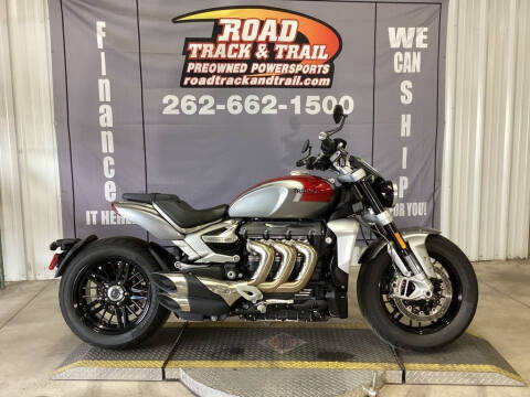 2022 Triumph Rocket 3 R Silver Ice Cranberr for sale at Road Track and Trail in Big Bend WI