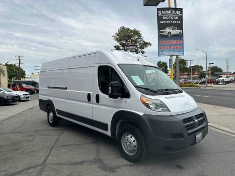 2018 RAM ProMaster for sale at Sanmiguel Motors in South Gate CA