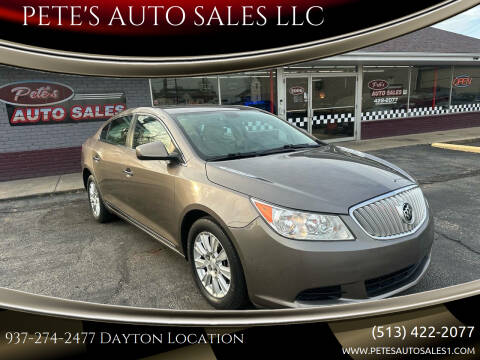 2010 Buick LaCrosse for sale at PETE'S AUTO SALES LLC - Dayton in Dayton OH