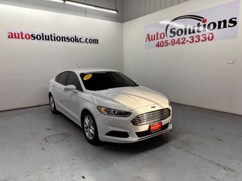 2016 Ford Fusion for sale at Auto Solutions in Warr Acres OK