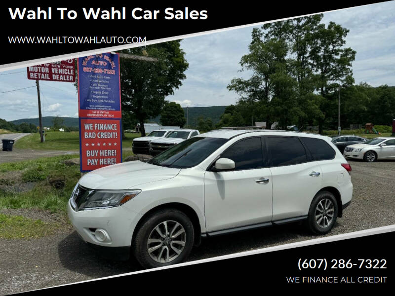 2013 Nissan Pathfinder for sale at Wahl to Wahl Car Sales in Cooperstown NY