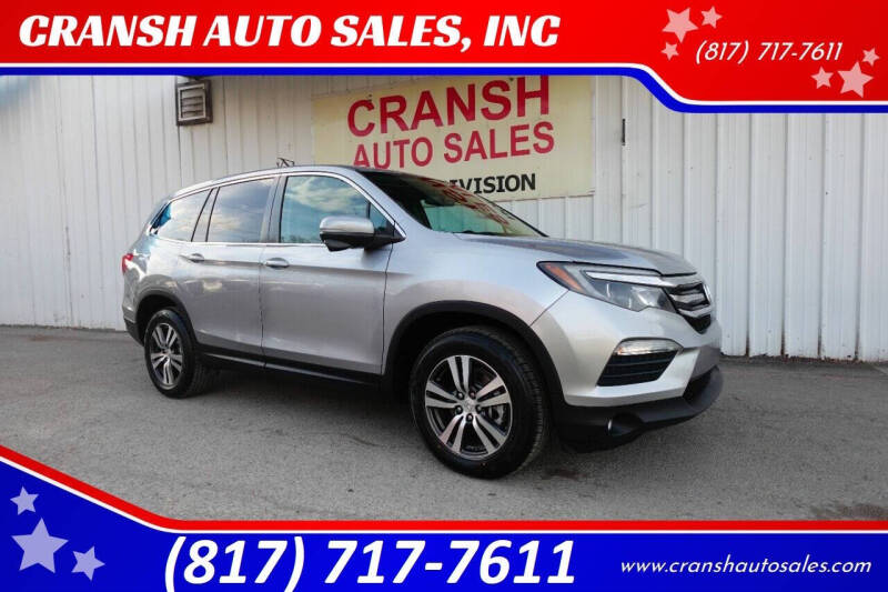 2018 Honda Pilot for sale at CRANSH AUTO SALES, INC in Arlington TX