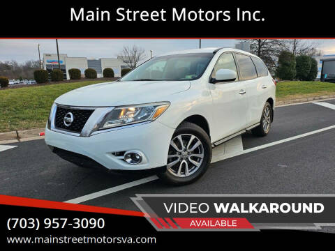 2015 Nissan Pathfinder for sale at Main Street Motors Inc. in Chantilly VA