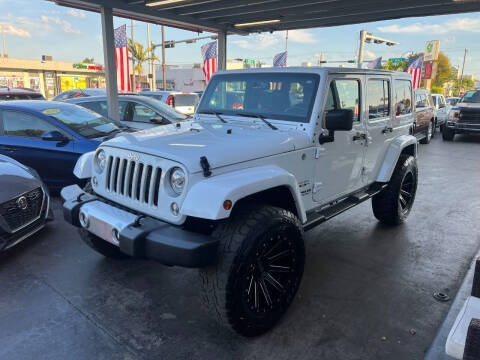 2017 Jeep Wrangler Unlimited for sale at American Auto Sales in Hialeah FL