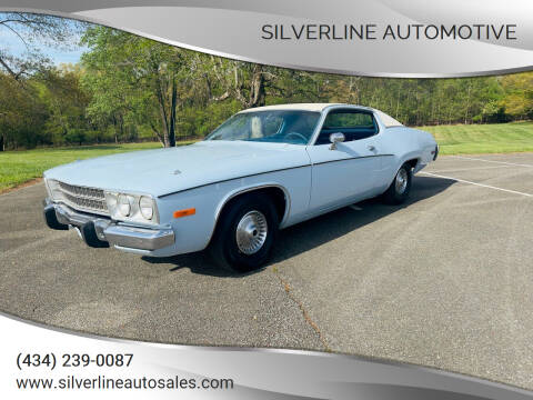 1973 Plymouth Satellite for sale at Silverline Automotive in Lynchburg VA