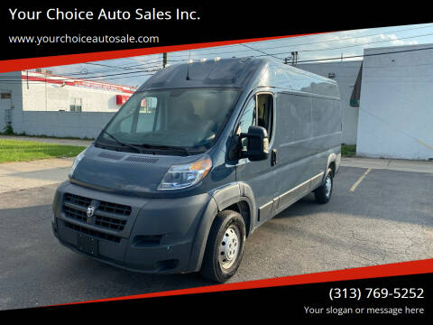 2018 RAM ProMaster for sale at Your Choice Auto Sales Inc. in Dearborn MI