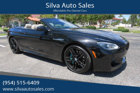2015 BMW 6 Series for sale at Silva Auto Sales in Pompano Beach FL