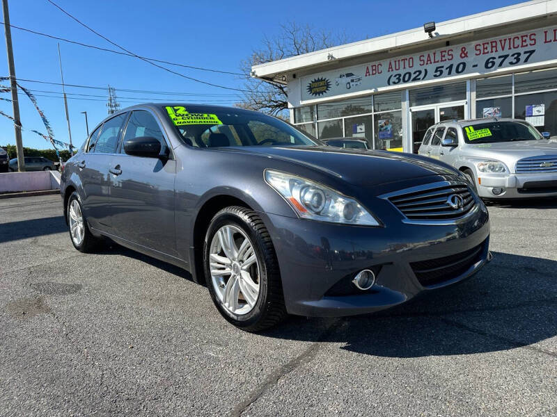 Used 2012 INFINITI G Sedan 37x with VIN JN1CV6AR2CM973685 for sale in New Castle, DE