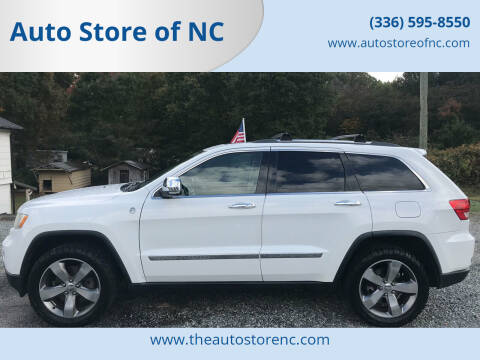 2013 Jeep Grand Cherokee for sale at Auto Store of NC in Walkertown NC
