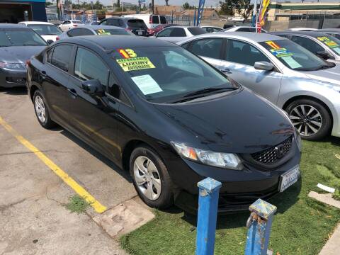 2013 Honda Civic for sale at ROMO'S AUTO SALES in Los Angeles CA