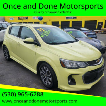 2017 Chevrolet Sonic for sale at Once and Done Motorsports in Chico CA