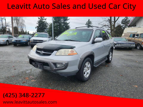 2001 Acura MDX for sale at Leavitt Auto Sales and Used Car City in Everett WA
