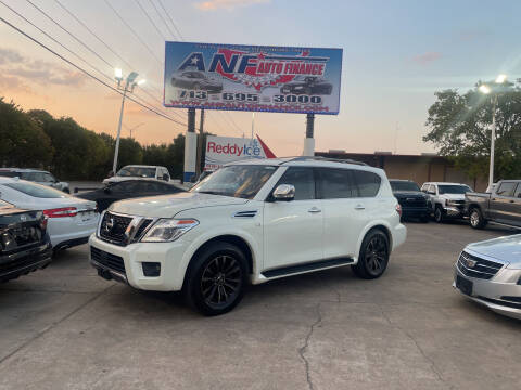 2019 Nissan Armada for sale at ANF AUTO FINANCE in Houston TX