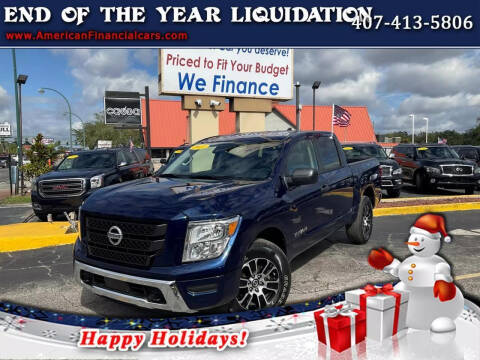 2022 Nissan Titan for sale at American Financial Cars in Orlando FL