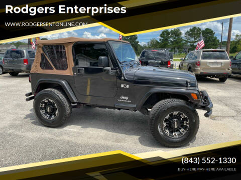 2004 Jeep Wrangler for sale at Rodgers Wranglers in North Charleston SC
