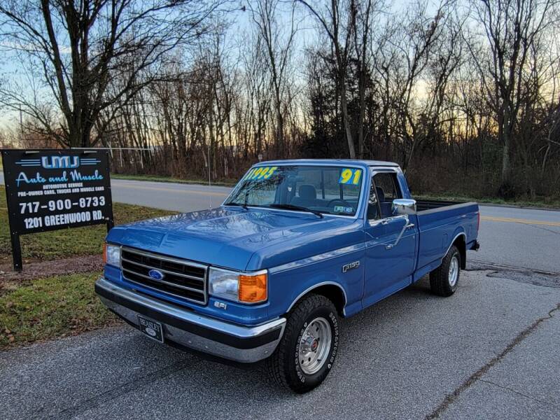 1991 Ford F-150 for sale at LMJ AUTO AND MUSCLE in York PA