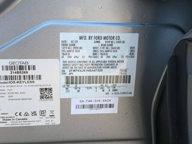 2022 Ford Edge SEL