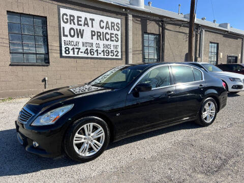 2015 Infiniti Q40 for sale at BARCLAY MOTOR COMPANY in Arlington TX