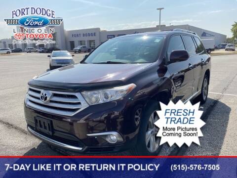 2013 Toyota Highlander for sale at Fort Dodge Ford Lincoln Toyota in Fort Dodge IA