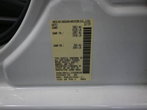 2020 Nissan Altima 2.5 S