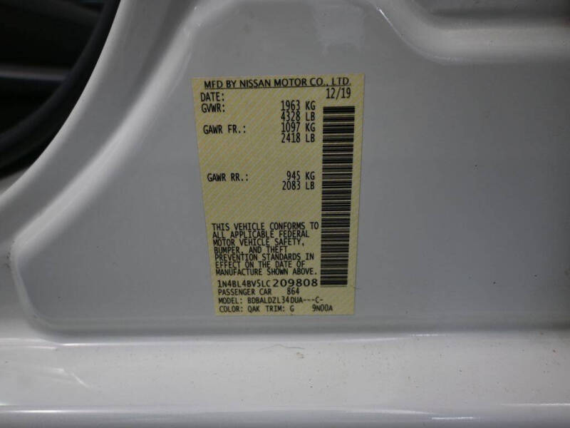 2020 Nissan Altima 2.5 S