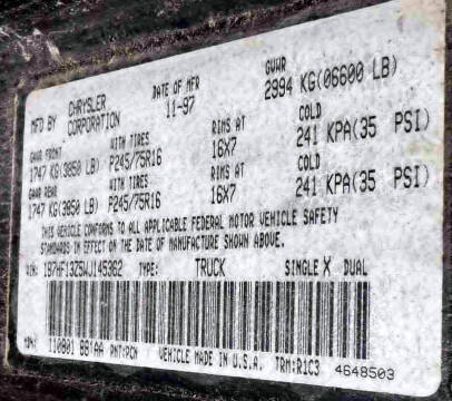 1998 Dodge Ram 1500 ST