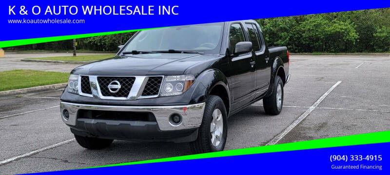 2005 Nissan Frontier for sale at K & O AUTO WHOLESALE INC in Jacksonville FL