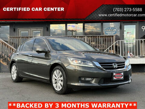 2013 Honda Accord for sale at CERTIFIED CAR CENTER in Fairfax VA