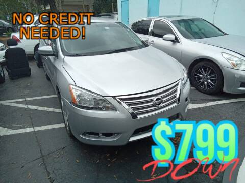 2014 Nissan Sentra for sale at Blue Lagoon Auto Sales in Plantation FL