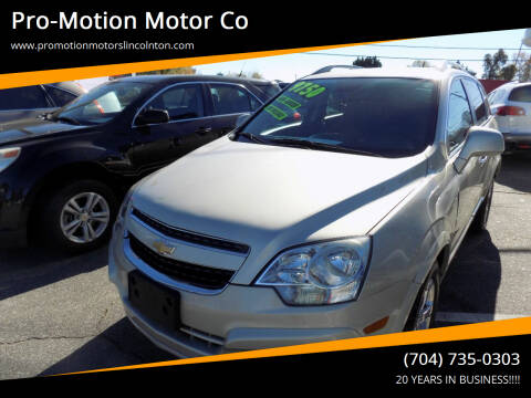 2013 Chevrolet Captiva Sport for sale at Pro-Motion Motor Co in Lincolnton NC
