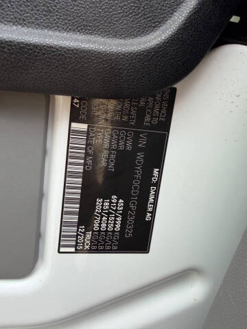 2016 Freightliner Sprinter 3500